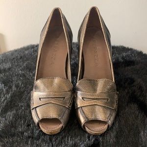 ApepaZZa “Lyon” Metallic Leather Heels